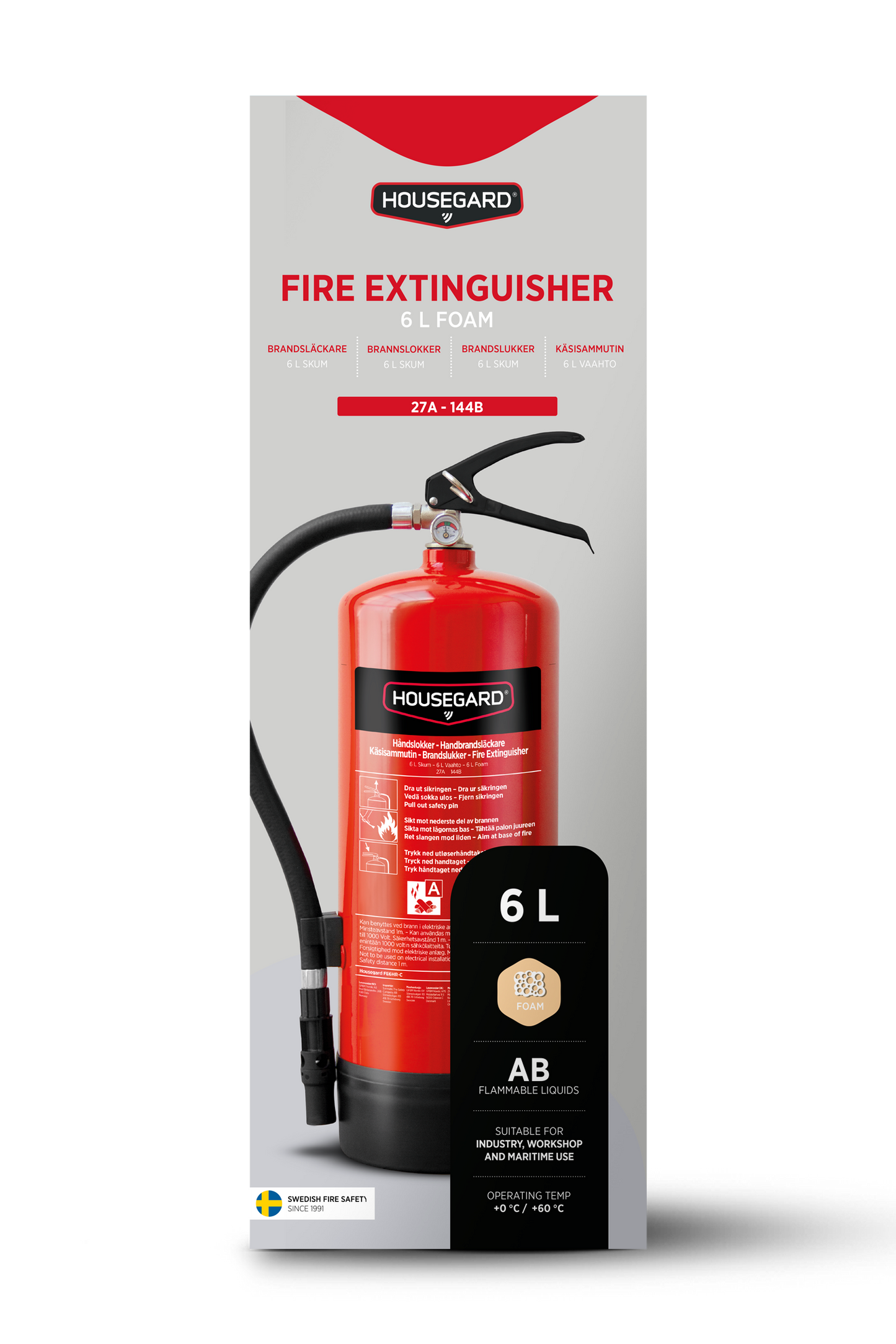 PFAS-fri brandsläckare från Housegard
