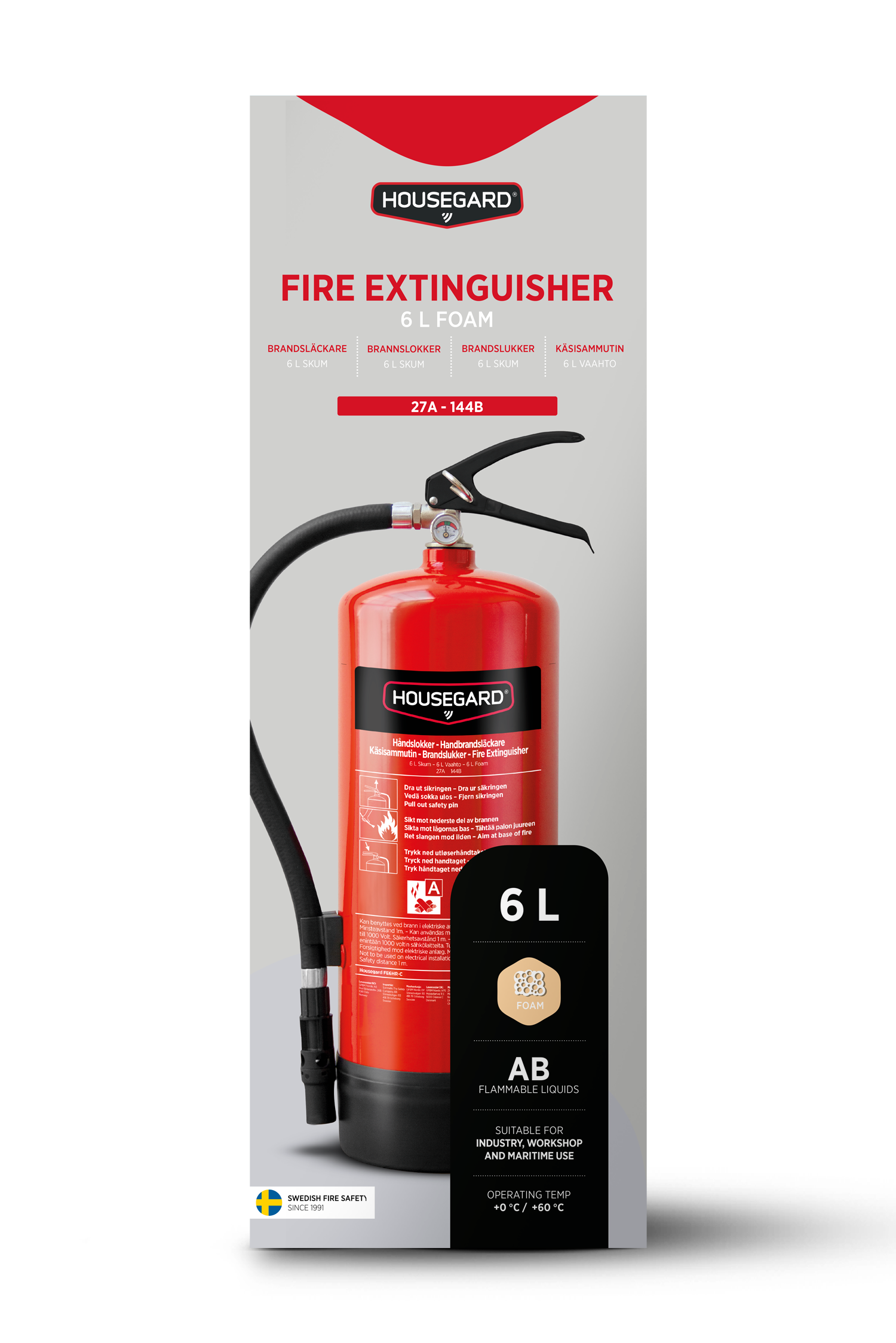 PFAS-fri brandsläckare från Housegard 